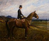 Horseback Canvas Paintings - Portrait of Evelyn Rolt on Horseback